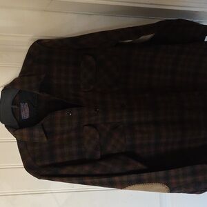 Pendleton Brown and Black Lightweight Shirt Jacket